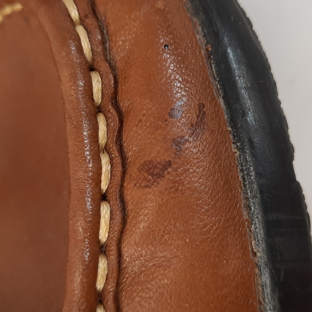 Thom McAn Tan Buckle Loafers Size 10 W - Picture 9 of 9